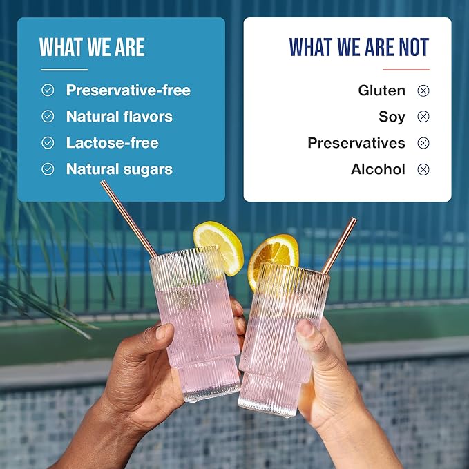 The Frozen Bean Sunkist Collagen Drink Mix - Hydration Strawberry Lemon Electrolyte Drink for Women with Vitamin C, Zinc, Collagen Peptides, Naturally Flavored - 20 Pack