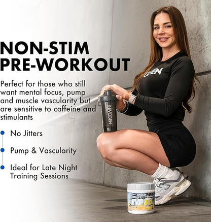 Evogen EVP 3D - Stim Free Pre Workout Powder for Men & Women | Sugar Free Non Stim Preworkout with Beta Alanine and Creatine for Energy & Pump | Tropic Thunder | 40 Servings