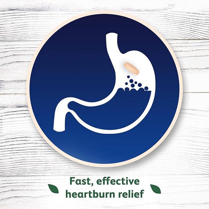 TUMS Naturals Ultra Strength Antacid Chews for Heartburn Relief, Black Cherry & Watermelon - 56 Count (Pack of 2)