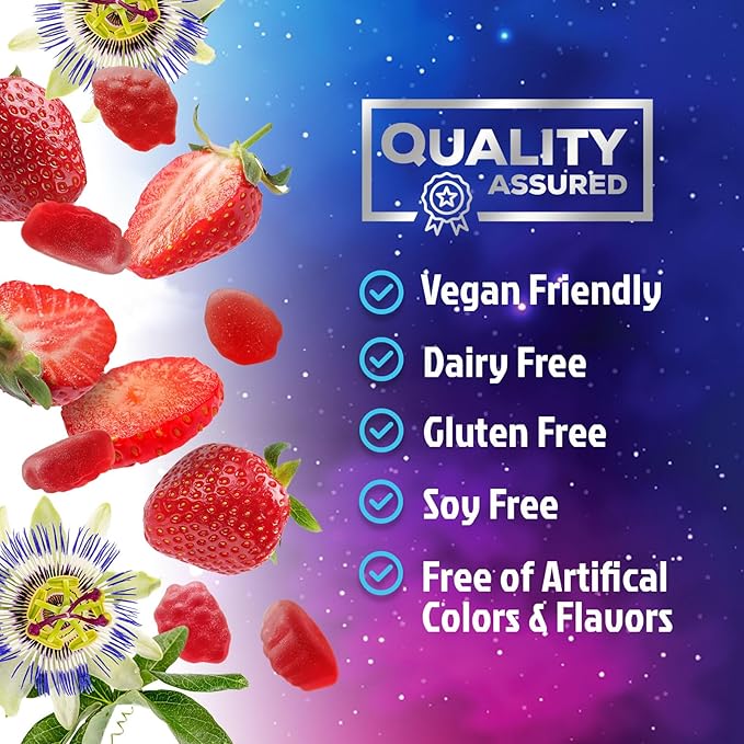 Sleep Gummy 8mg Melatonin - Extra Strength Sleep Support with 20mg Passiflora, Natural Sleeping Gummies for Adults, Vegan & Non-GMO, Melatonin Supplement for Restful Sleep Women & Men - 120 Gummies