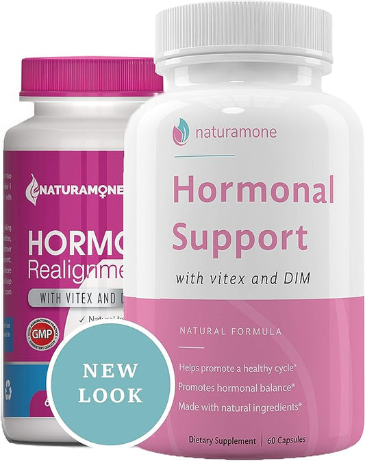 Estrogen Balance with Vitex & DIM for Women by Naturamone - for PMS Relief, Hormonal Acne, Estrogen Imbalance, Irregular Periods and PMDD - 60 Capsules