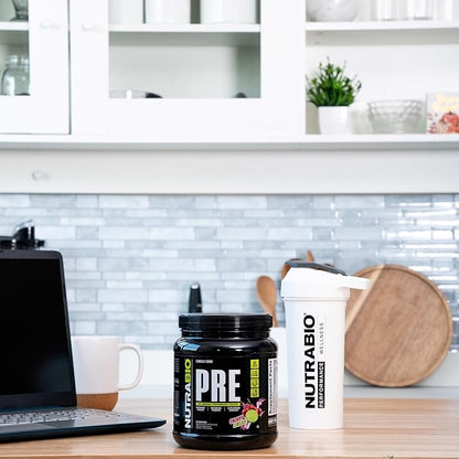 NutraBio PRE Workout Powder - Old Formula- Sustained Energy, Mental Focus, Endurance - Beta Alanine, Creatine, Caffeine, Electrolytes - 20 Servings - Cherry Limeade