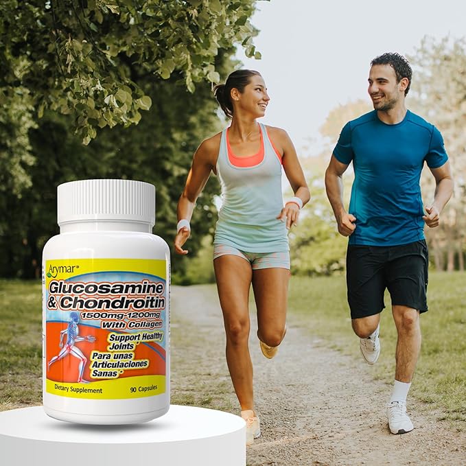 ARYMAR Glucosamine & Chondroitin with Collagen, Supports Joint Health (90 Capsules/Pack of 1)