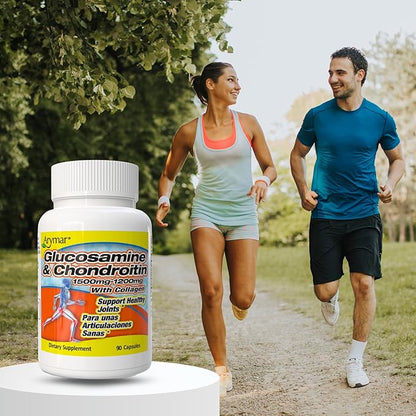 ARYMAR Glucosamine & Chondroitin with Collagen, Supports Joint Health (90 Capsules/Pack of 1)