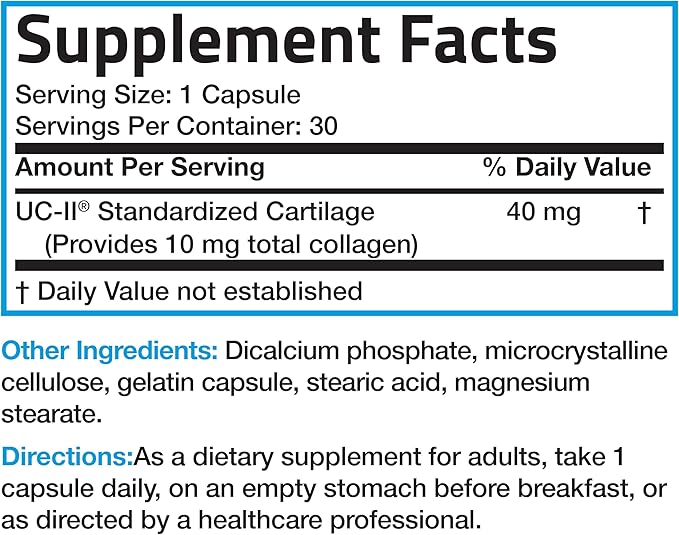 Bronson Collagen with Undenatured Type II Collagen, 30 Capsules