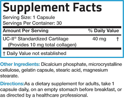 Bronson Collagen with Undenatured Type II Collagen, 30 Capsules