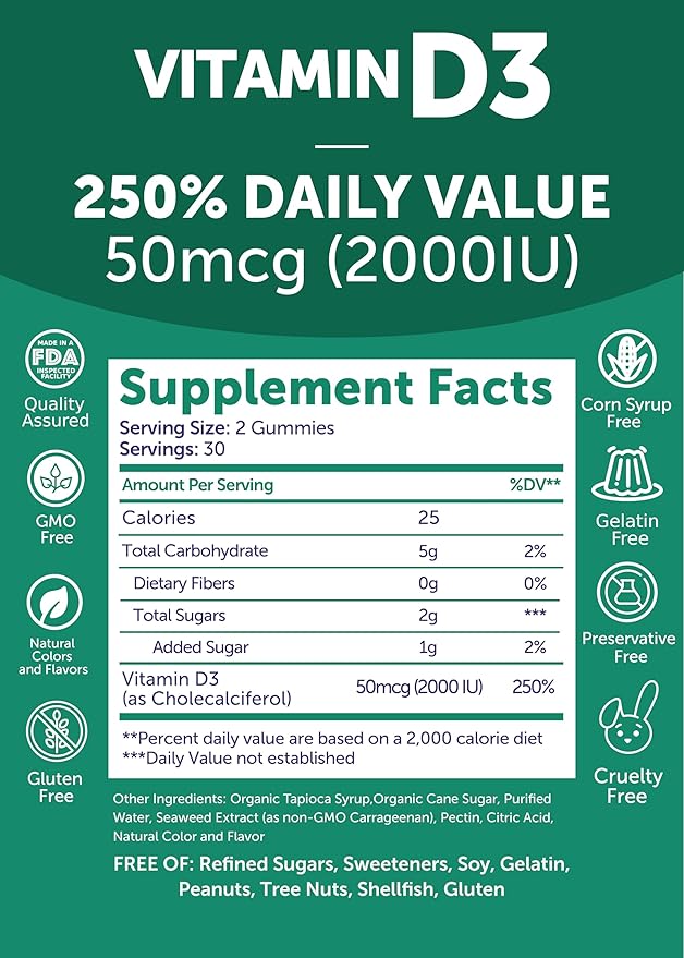 Lunakai Vitamin D3 and Vitamin E Gummies Bundle - Immunity, Bone and Mood Support Gummy - 250 mg 1000 iu Natural VIT E Plus C Supplements