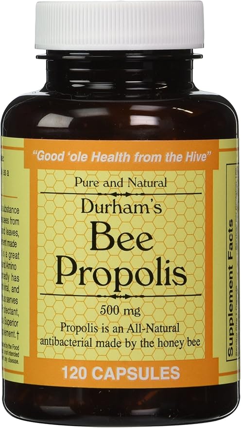 Durham's Bee Propolis 500mg 120 Capsules