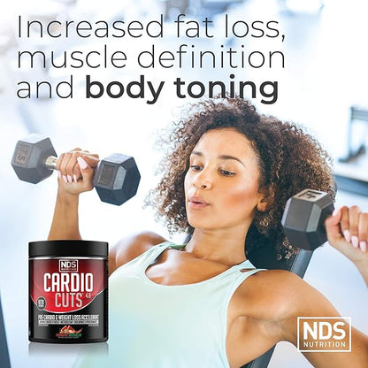 NDS Nutrition 4.0 Pre Workout Supplement - Advanced Weight Loss and Pre Cardio Formula with L-Carnitine, CLA, MCTs, L-Glutamine, and Safflower Oil - Strawberry Watermelon (40 Servings)