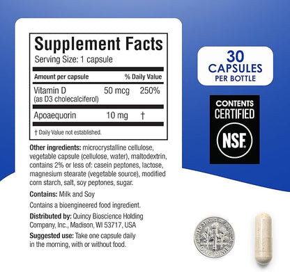Prevagen Regular Strength - 90 Capsules (3-Pack of 30 Pills) | Prevagen Regular Strength is a supplement formulated for your brain with 10mg of Apoaequorin Plus Vitamin D3