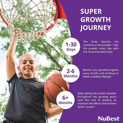 NuBest Bundle Tall Growth Protein Powder Tall for Teens Height Growth, Bone Growth, Bone Strength by Multivitamin, Multimineral Popular Brand Pick