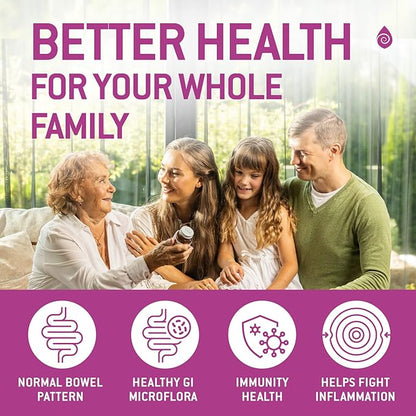Bacillus Subtilis Spore Based Probiotic — High Potency Strain with Prebiotic for Balanced Belly | Daily Gut Health & Microbiome Support for Family | 6 Billion CFU Per Day | 180 Vegetarian Capsules