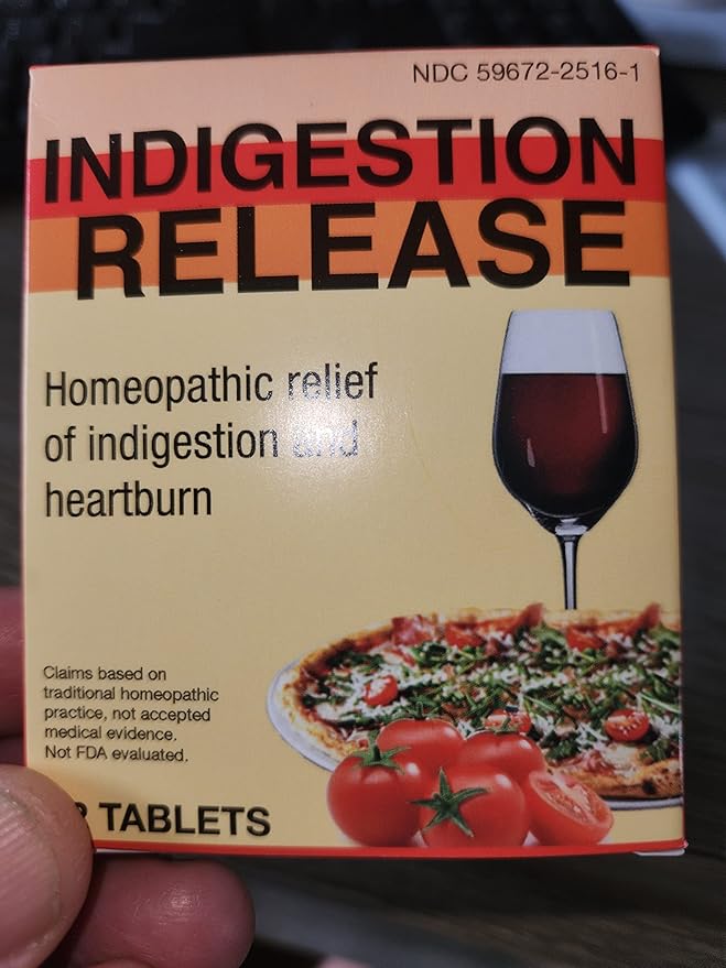 Miers Lab Indigestion Relief Capsules, Homeopathic Tablets for Heartburn Relief, Safe and Effective, Fast Acting, 32 Tablets