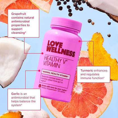 Love Wellness Good Girl Probiotics and Healthy V Vitamin | Womens Wellness Duo | Womens Probiotics Supplements for pH Balance and Vaginal Health