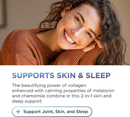 DR. EMIL NUTRITION Collagen Peptides Powder Plus Sleep Support - Collagen Powder for Women with 5-HTP, Melatonin & L-Theanine - Collagen Supplements with Biotin for Hair, Skin & Nails