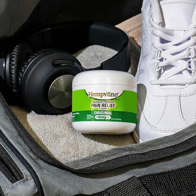 Hempvana Maximum Strength Relief Cream. Hemp Seed Oil for Muscles & Joints, AS-SEEN-ON-TV, Odor-Free, Non-Greasy, Long-Lasting Relief