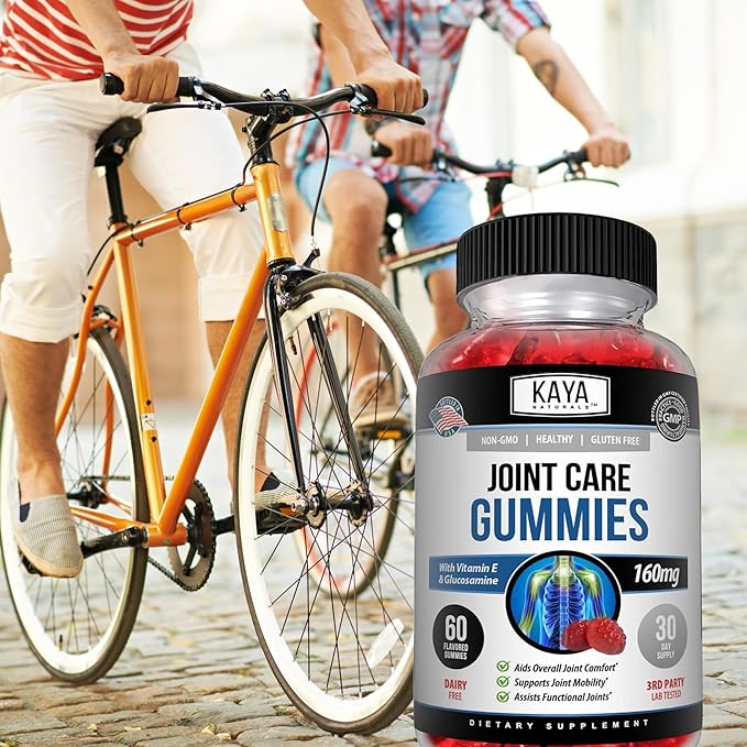 Kaya Naturals Mobility Care Gummies for Back, Knees & Hands - Flexibility Support - Glucosamine Gummies Best Immune Support for Women & Men - 60 Count