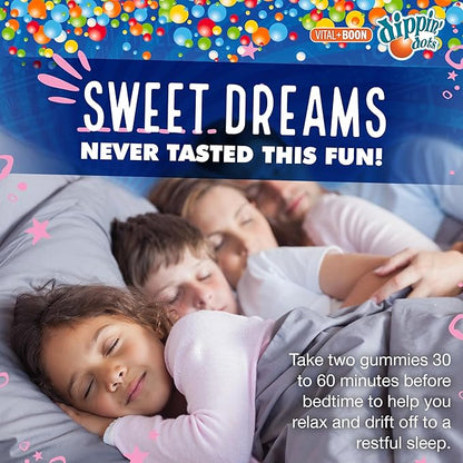 Melatonin Sleep Support Gummies (60 Count) Strawberry Sunset Creme Flavor Chews | 2.5mg Per Gummy Sleep Supplement for Children and Adults | Supplement for Faster Faster & Longer Sleep