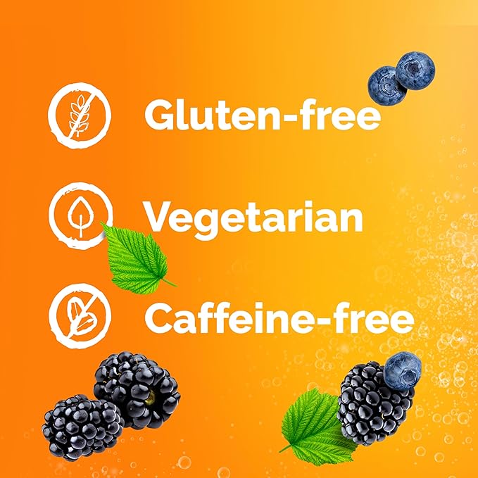 Emergen-C Vitamin C Ashwagandha Drink Mix, Dietary Supplement for Immune Support, Berry Blend - 18 Count