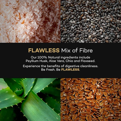 USA's Number 1 Men's Fiber Supplement: Support Gut Health with Psyllium Husk, Flax & Chia Seeds for Relief of IBS Symptoms | 60 Vegan Capsules