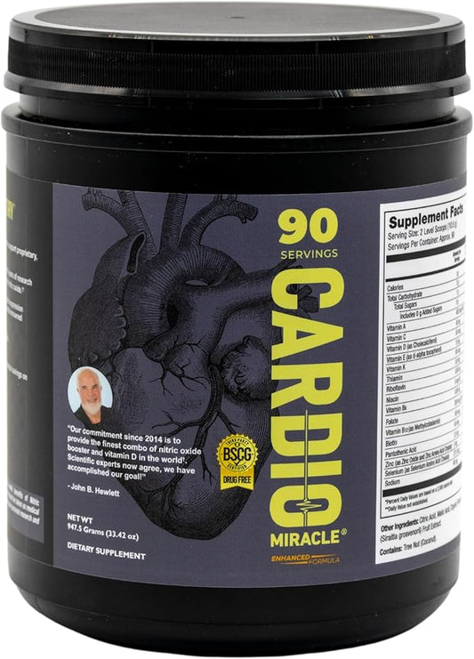 The Complete Nitric Oxide Solution - Nutritional Heart Healthy L-Arginine and Organic Beetroot Drink Mix, 90 Serving Canister