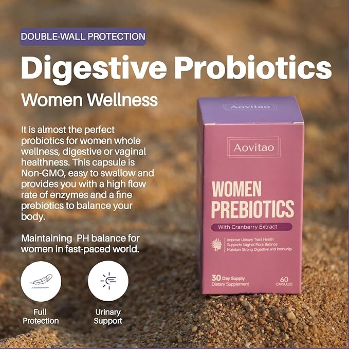 Menopause Supplement for Women Hormone Balance Pills Female Gut Health Hot Flashes Night Sweats Mood Premenopause CFU