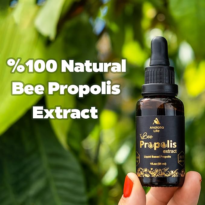 Natural Bee Propolis Extract, 30 mL, Advanced Liquid Tincture Immune System Booster and Seasonal Defense, Pure High Potency Herbal Supplement, Non-GMO (Propolis (2) Pack)…