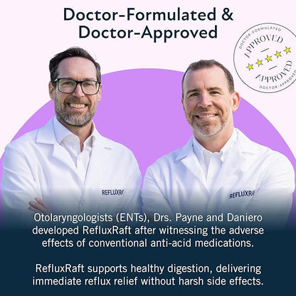 Acid Reflux Therapy with Organic Alginate, Rapid & Long Lasting Gerd, LPR & Digestion Symptom Support, Zero Sugar, Gluten Free, Low Sodium, Berry Burst Flavor, 47 Gel Servings, 8 OZ Bottle