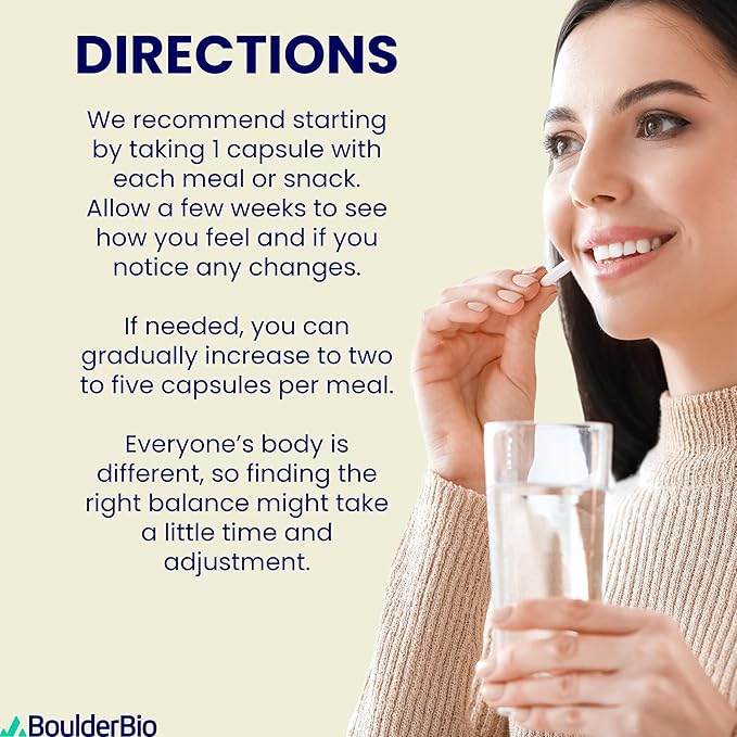 Digestive Enzymes - 40,000 USP Lipase - Prescription Strength Pancreatic Enzyme Replacement Formula for Fat Digestion, Gut Health & Nutrient Absorption - Fermented, Vegan, High Potency