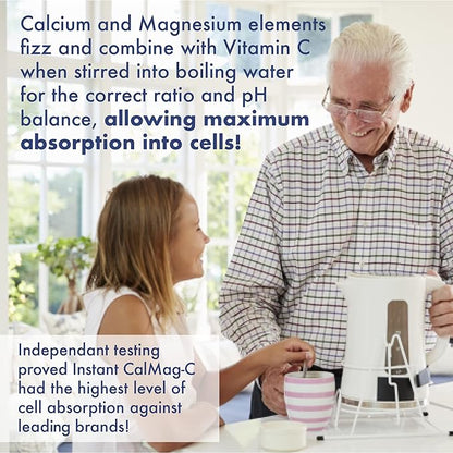 Instant Cal Mag C – Fast-Acting, Absorbable Calcium, Magnesium and Vitamin C – Replenishes Calcium & Magnesium, Enhances Body Function & Helps Prevent Depletions – Improved Sleep
