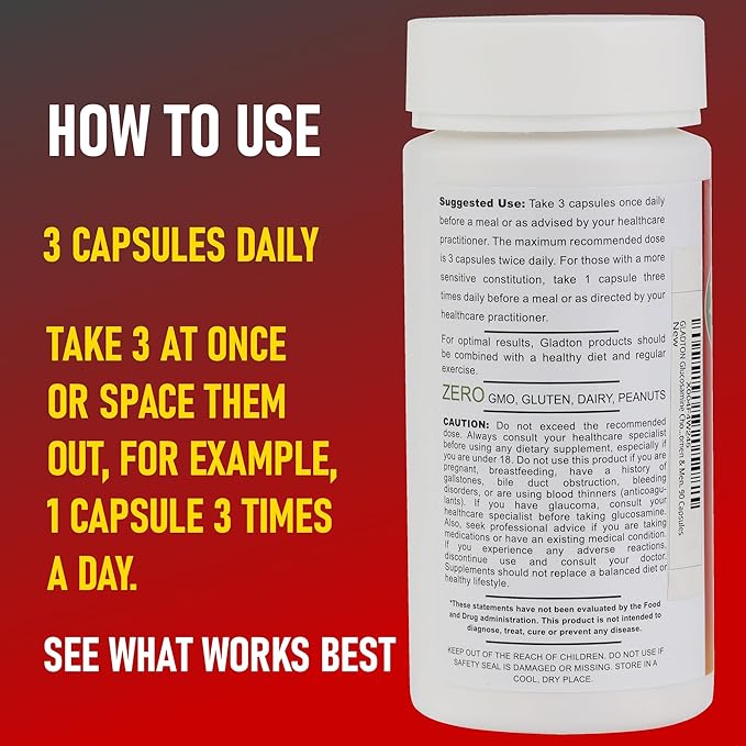 Glucosamine Chondroitin MSM Curcumin Turmeric Boswellia - Joint Support Supplement for Bone Back Knee Hand Flexibility, Mobility. Joint Health Supplement for Women & Men. 90 Capsules