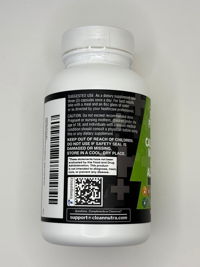 Clean Nutraceuticals Slippery Elm Psyllium Husk Pre Probiotic Digestive Gut Health Supplement with Aloe Vera Cascara Sagrada Marshmallow Root DGL Licorice Senna Extract