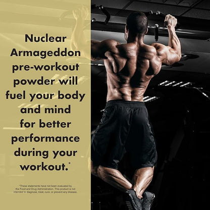 Anabolic Warfare Nuclear Armageddon Pre Workout Powder Pre-Workout for Men & Women with L-Citrulline, Beta Alanine Powder and Caffeine (Orange Juice - 30 Servings)