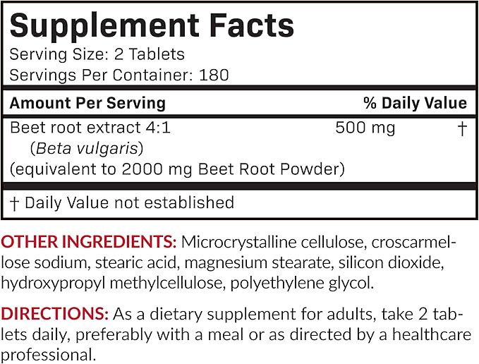 Futurebiotics Beet Root Extra Strength, Non-GMO, 360 Vegetarian Tablets