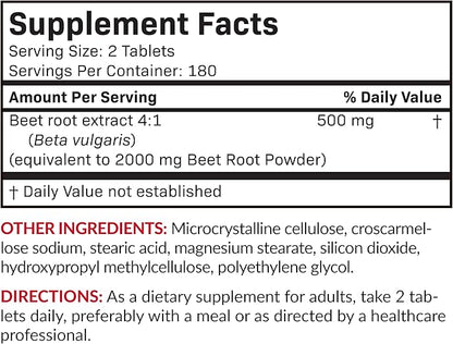 Futurebiotics Beet Root Extra Strength, Non-GMO, 360 Vegetarian Tablets