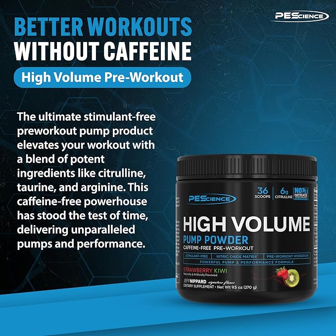 PEScience Pre Workout Stack – Prolific & High Volume, Sour Peach Candy, Nitric Oxide Booster – 40 & 36 Scoops, L Arginine Nitrate, L Citrulline, Pre Workout Powder for Men & Women