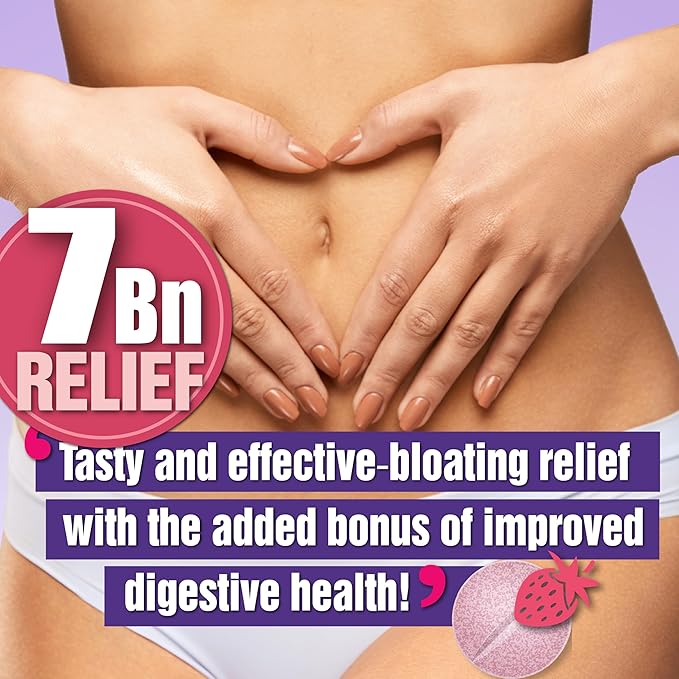 Anti Gas & Bloating Relief for Women and Men 7 Billion CFU – Chewable Probiotics & Lactobacillus Reuteri, Daily Digestive Enzymes Debloating for Women, Aids Digestion & Digestive Health