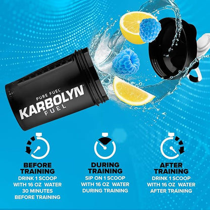 EFX Sports Karbolyn Fuel | Fast-Absorbing Carbohydrate Powder | Carb Load, Sustained Energy, Quick Recovery | Stimulant Free | 36 Servings (Blueberry Lemonade)
