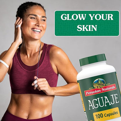 Aguaje Capsules for Women 100 Pills - Natural Curves for Female Health Supplement, Powerful Hormone Balance, Buriti Fruit, Non-GMO, Vegan - Peruvian Naturals