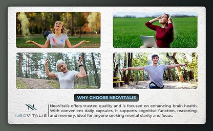 AI Brain Nootropic Supplement for Focus, Memory & Mental Clarity Improvement Capsules for Men & Women, Caffeine-Free Daily Cognitive Support with Bacopa, Alpha GPC & Vitamin B6, 60 Vegetarian Capsules