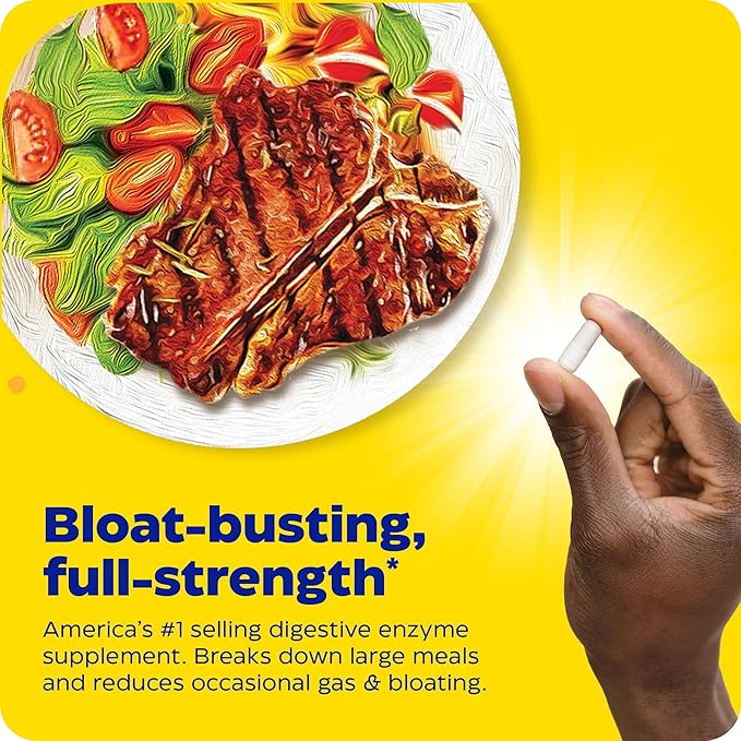Enzymedica Digest Gold + ATPro, Maximum Strength Digestive Enzymes, Helps Digest Large Meals, for Gas and Bloating, 240 Capsules