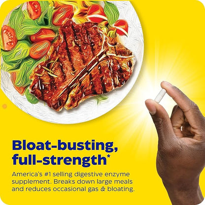 Enzymedica Digest Gold + ATPro, Maximum Strength Digestive Enzymes, Helps Digest Large Meals, for Gas and Bloating, 120 Capsules