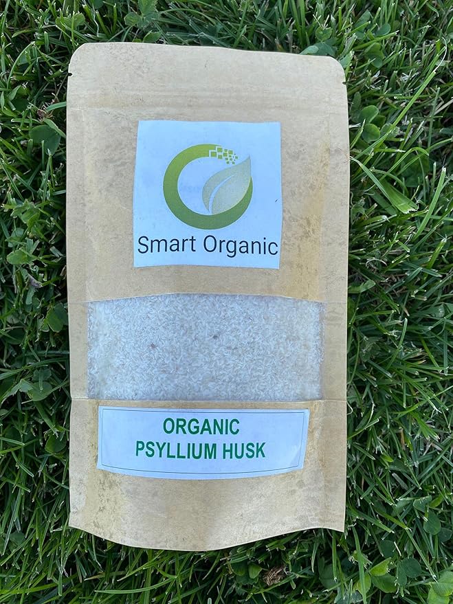 Smart Organic, Organic Psyllium Husk, Keto Friendly, Vegan, Gluten-Free, USDA Certified Organic, Non-GMO, Soluble & Insoluble Fiber Source 8 Ounce.