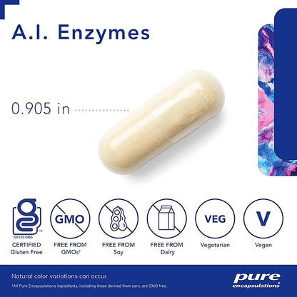 Pure Encapsulations A.I. Enzymes | Balanced Plant Enzyme Formula for Joint, Muscle and Digestive Support | 120 Capsules
