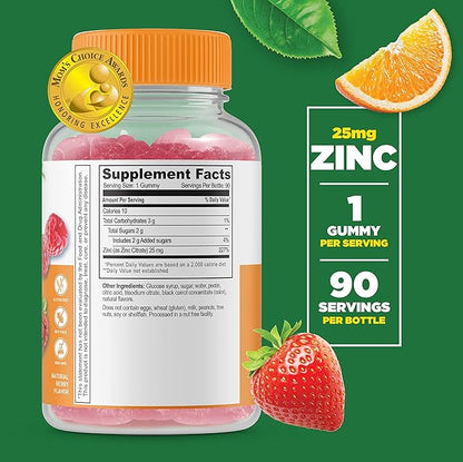 Lifeable Multivitamin Kids + Zinc 25mg Kids, Gummies Bundle - Great Tasting, Vitamin Supplement, Gluten Free, GMO Free, Chewable Gummy