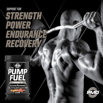 PMD Sports PMD Sports Ultra Pump Fuel Insanity - Pre Workout - Miami Sunrise (30 Servings) & PMD Sports Omega Cuts Elite Thermogenic Fat Burner (90 Softgels)
