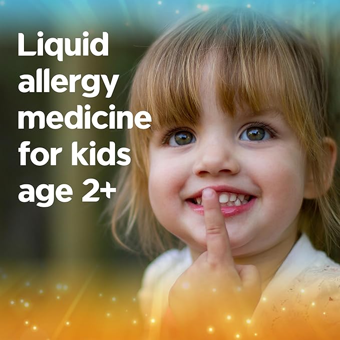 Xyzal Children's 24 Hour Allergy Relief Medicine for Kids, Levocetirizine Dihydrochloride Liquid Antihistamine, Grape, 5 Fl. oz.