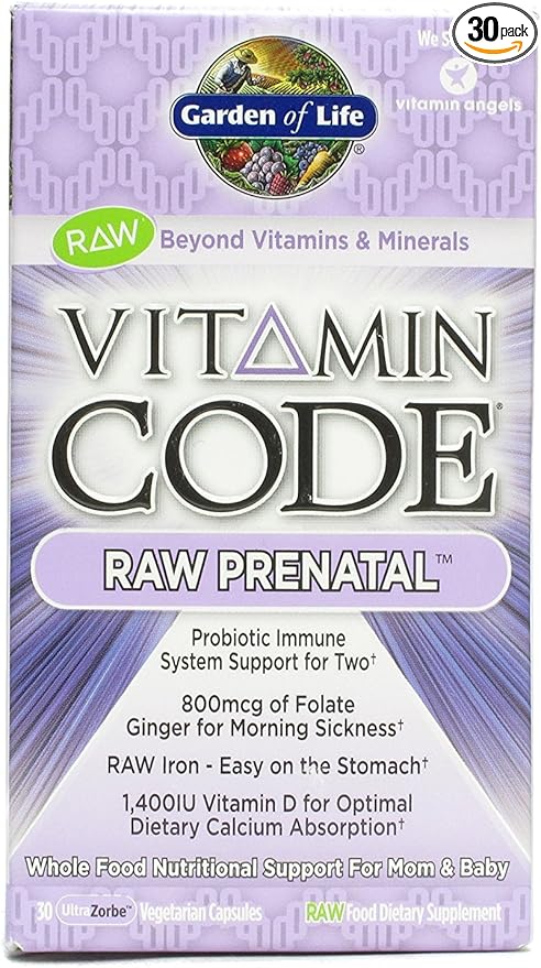 Garden of Life Vitamin Code RAW Prenatal - 30 Vegetarian Capsules