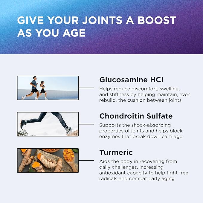 DR. EMIL NUTRITION Joint Aid Supplement - Joint Supplement with Glucosamine Chondroitin, MSM & Turmeric - Joint Health Supplement for Mobility and Discomfort for Men and Women* (60 Capsules)