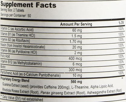 Weyland: Energy - Complimentary Formula w/Botanically Sourced Caffeine, Complete B-Complex and Energy Supportive Herbs